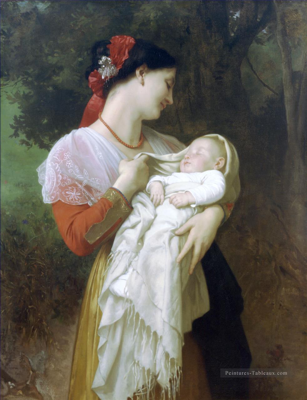 Admiration Maternelle réalisme William Adolphe Bouguereau Peintures à l'huile